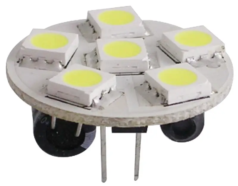Lampadina 6 LED G4 Ø 24 mm attacco posteriore Esclusivo