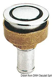 Sfiato ottone cromato 20 mm dritto Spedito Oggi