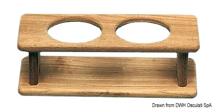 Porta 2 bottiglie teak Affare