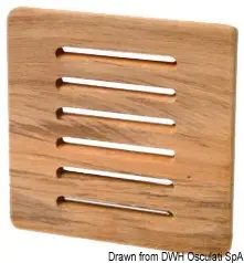 Nuova Collezione Frontalino protezione teak 125x125 mm