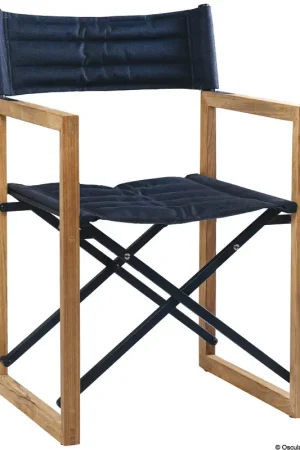 Affare Sedia pieghevole teak ARC The Square blu navy