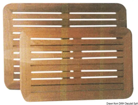 Piani tavolo in teak 55x80 cm Prezzo Conveniente