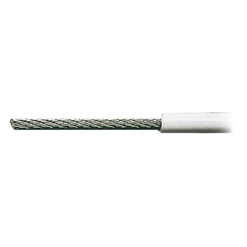 Cavo in acciaio inox AISI 316 rivestito in PVC bianco Offerta Lampo