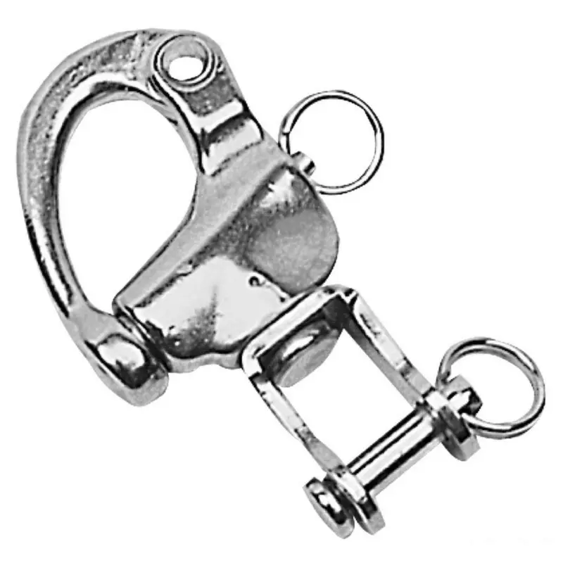 Occasione Moschettone in acciaio inox con grillo girevole per spinnaker, drizze ed usi vari