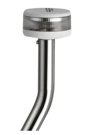 Asta luminosa completa di fanale Evoled 360 - Versione angolata ed estraibile con basetta inox fissaggi in piano Offerta Lampo