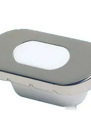 Luce di cortesia in policarbonato con frontalino in acciaio inox Compra Oggi Stesso