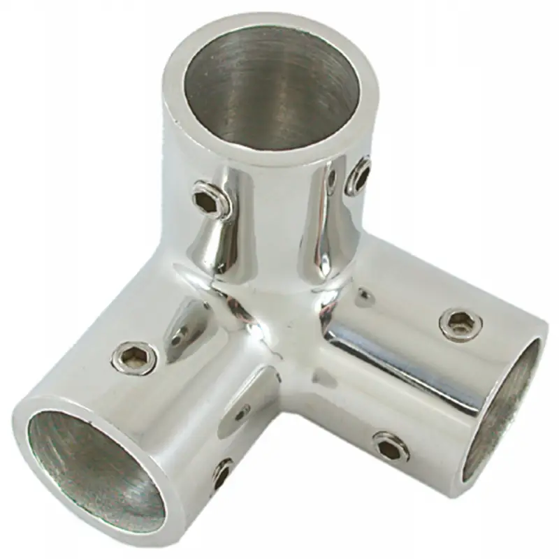 ANGOLARE INOX 3 VIE 90° Ø MM.25 Spedizione Espresso