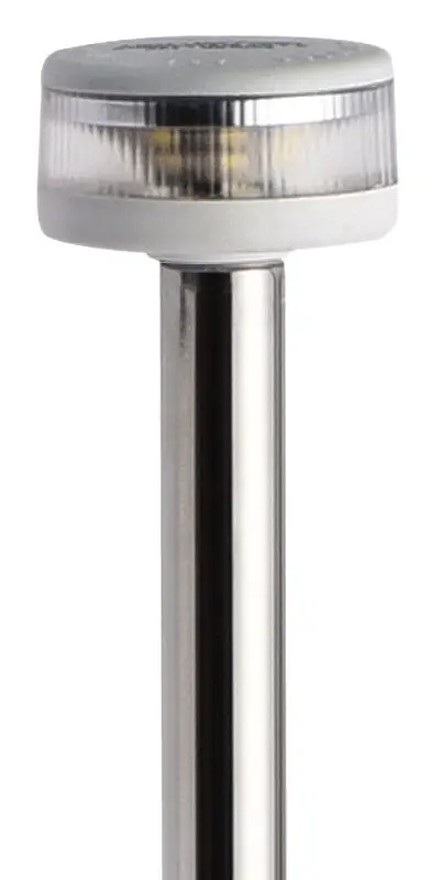 Offerta Asta luminosa completa di fanale di fonda Evoled 360° - Versione estraibile con basetta in nylon/acciaio inox lucidato