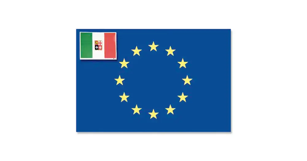 BANDIERA ADESIVA EUROPA CM.11X16 Affare