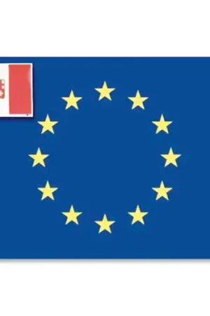 BANDIERA ADESIVA EUROPA CM.20X30 Promozione Esclusiva