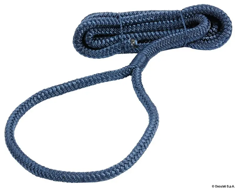 Cima per parabordi impiombata 1,5 m blu Ø 6 mm Novità