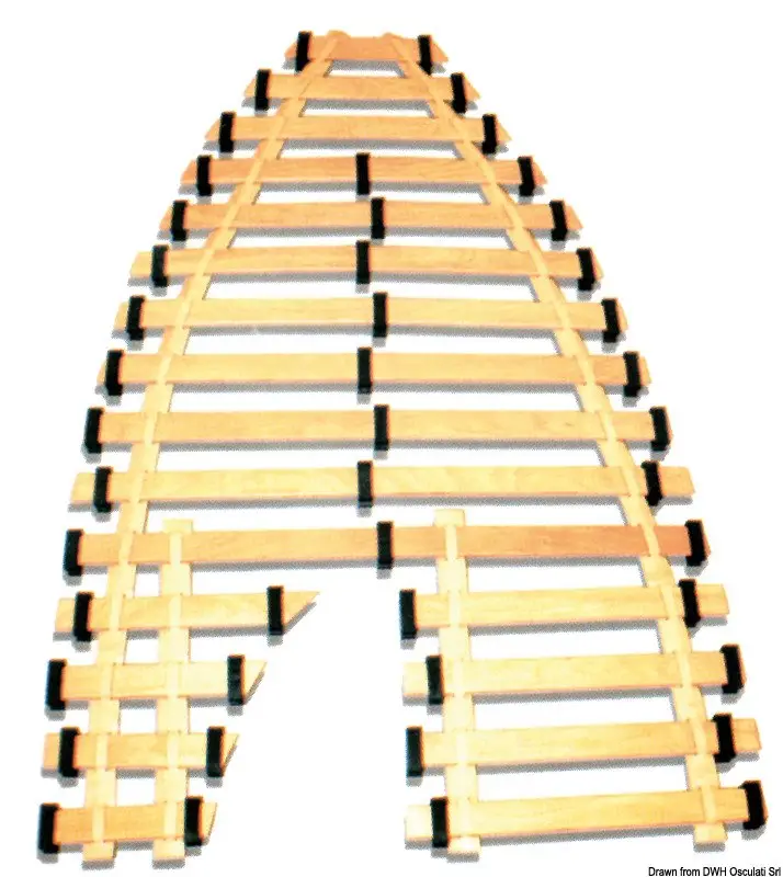 Rete mobile a doghe singola 200 x 90 cm sp. 8 mm Non Perdere