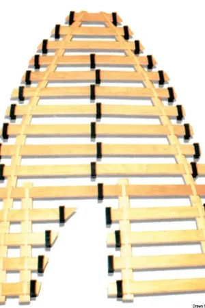 Super Prezzo Rete mobile a doghe doppia 200 x 140 cm sp. 8 mm
