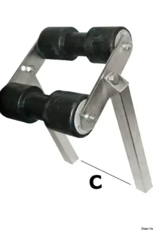 Quantità Limitata Rullo basculante centrale tubo 30 x 30 mm