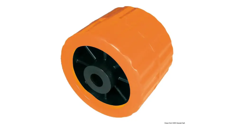 Offerta Rullo laterale arancio 75 mm Ø foro 15 mm