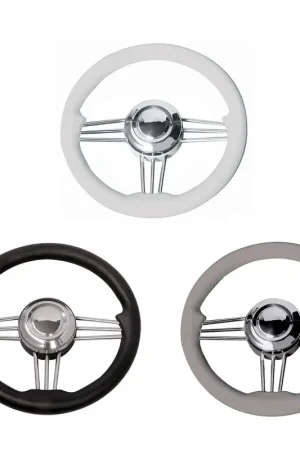 RUOTA TIMONE T14 NERA Ø MM.350 Prezzo Scontato