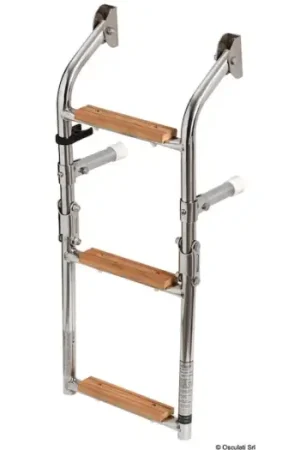 Must-Have Scaletta inox/legno 3 gradini