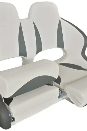 Doppio sedile anatomico flip up H99 Grigio chiaro/scuro Popolare