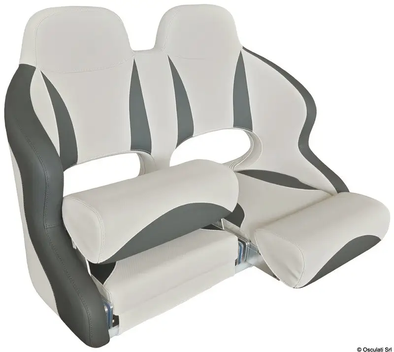 Doppio sedile anatomico flip up H99 Grigio chiaro/scuro Popolare