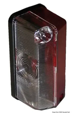 Ultima Occasione Fanale d'ingombro base piana bianco/rosso