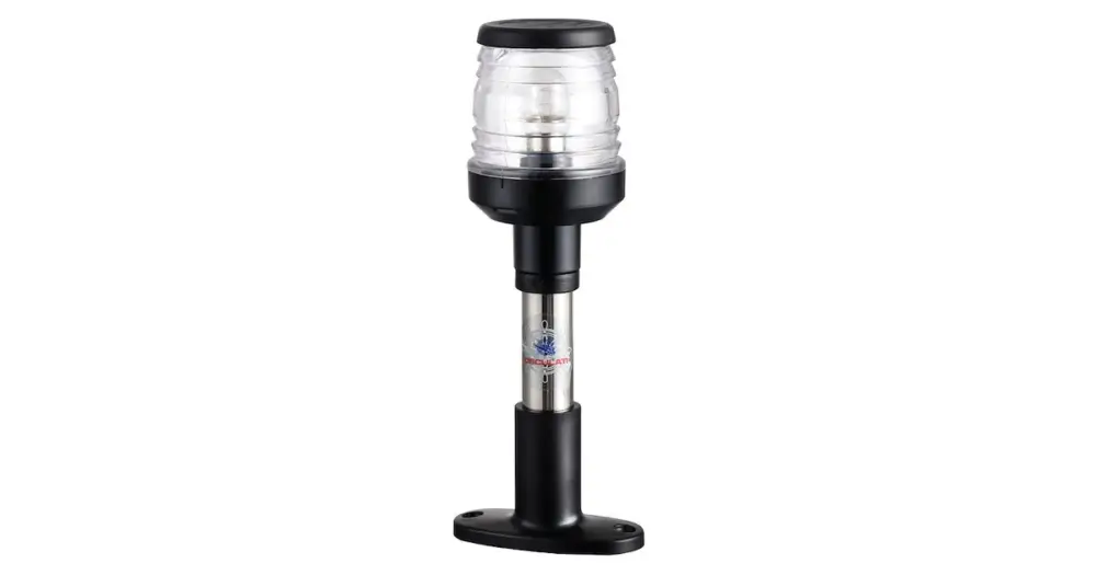 Asta con fanale nero 20 cm Ultime Pezzi