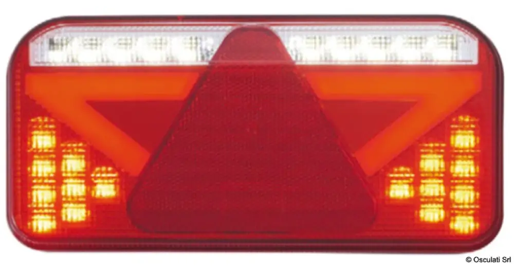 Saldi Fanale post. LED sx con catadriotto triangolare 6 funz.