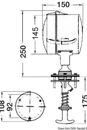 Faro comando interno 12 V Reso Gratuito