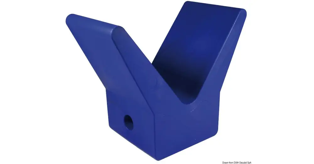 Affare Fermaprua blu in gomma 105 x 67 x 124 mm
