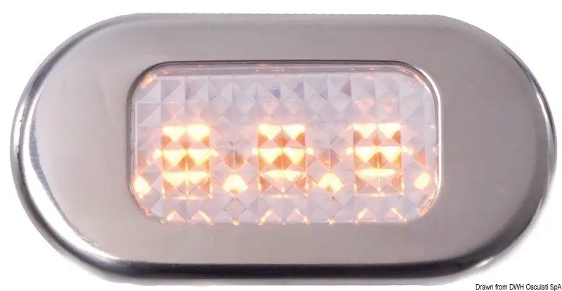 Luce cortesia inox 3 LED gialli Prezzo Basso