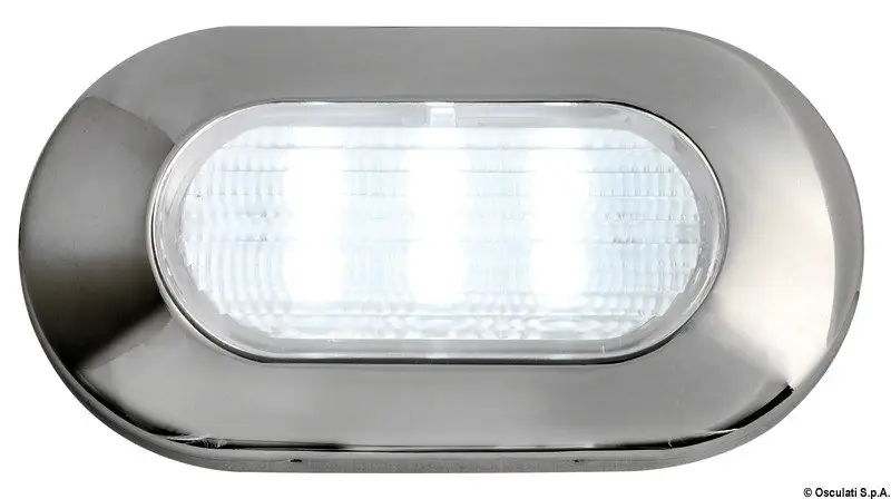 Luce di cortesia ovale 6 LED blu Ultime Pezzi