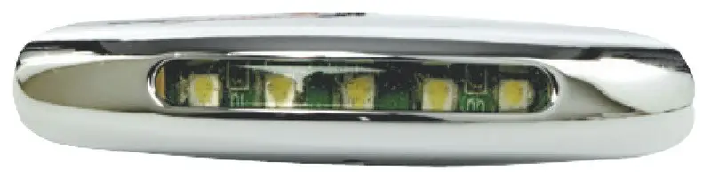 Ultimissimo Modello Luce cortesia cromata 5 LED blu