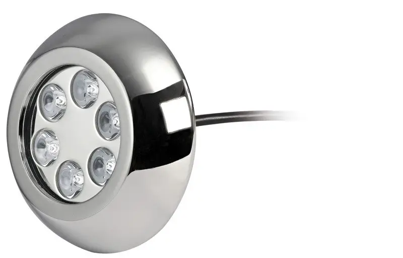 Faro subacqueo 6 LED blu con viti Saldi