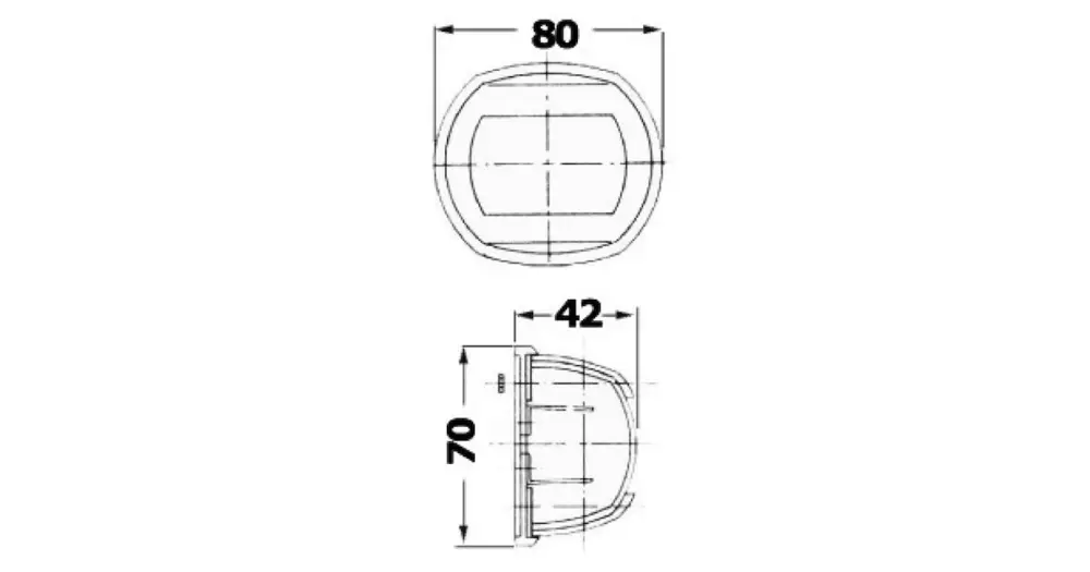 Prezzo Di Fabbrica Fanale Sphera Compact verde RAL 7042