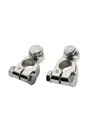 Morsetti batteria Big in ottone nichelato per amperaggi elevati Spedizione Espresso