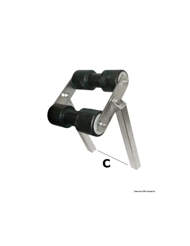 Offerta Del Giorno Rullo basculante centrale per rimorchi porta imbarcazione