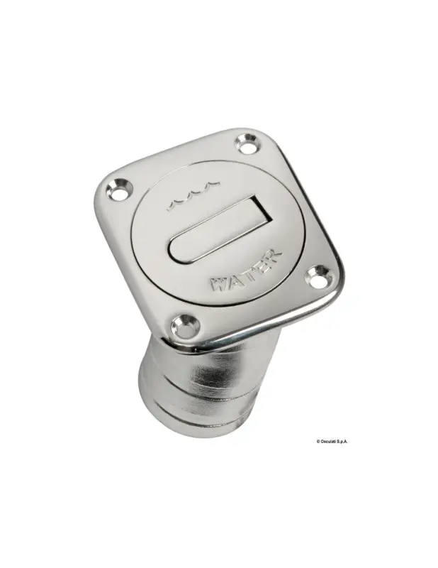 Tappo imbarco Square in acciaio inox a ribalta, profilo ultra-sottile Compra Online