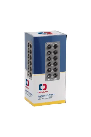 Pannello elettrico verticale in alluminio con interruttori IP56 Spedito Oggi
