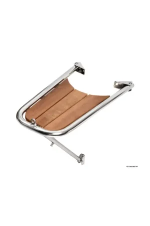 Delfiniera semplice in acciaio inox AISI 316 con grigliato in teak Ultimissimo Modello