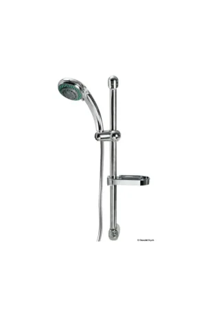 Soffione saliscendi in ottone cromato con accessori serie WASH Quantità Limitata