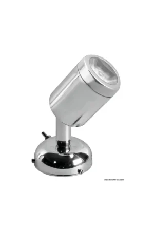Affare Faretto LED snodata in acciaio inox con interruttore