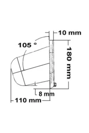 Vano portaoggetti ABS con serratura, 470x180 mm Prezzo Scontato