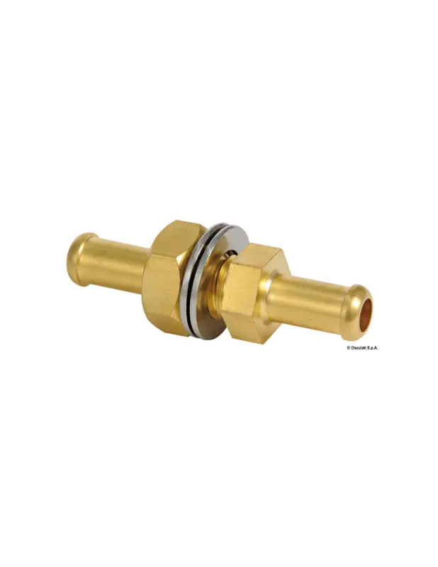 Raccordo carburante passaparatia in ottone, portagomma 10 mm Prezzo Conveniente
