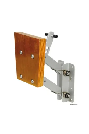 Affare Supporto motore fuoribordo a ribalta in alluminio anodizzato, portata 35 kg