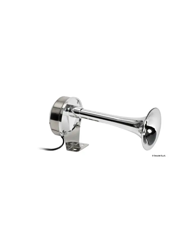 Promozione Tromba a membrana mono o bitonale in acciaio inox e ABS cromato