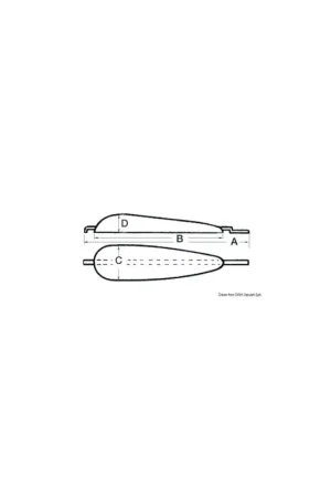 Offerta Del Giorno Anodo da saldare in zinco Tecnoseal ZP-2, 430 x 98 mm, 5 kg