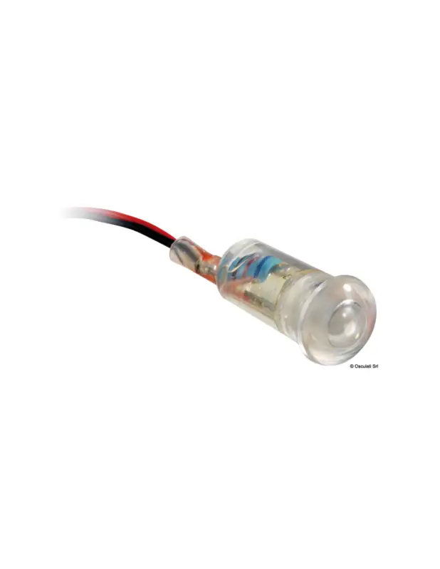 Luce segnapassi LED da incasso frontale in plastica trasparente Non Perdere