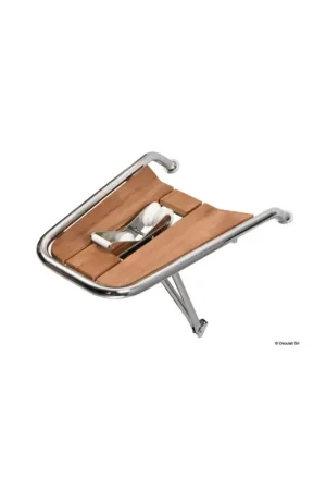 Delfiniera con musone a ribalta per ancore in inox e teak Non Perdere