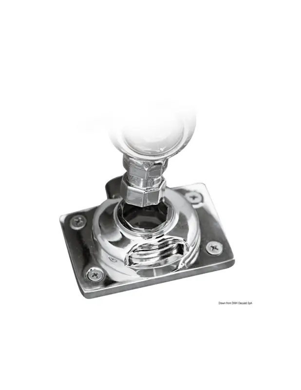 Must-Have Portacanna da pesca sfilabile Click, ottone cromato, Ø 40 mm