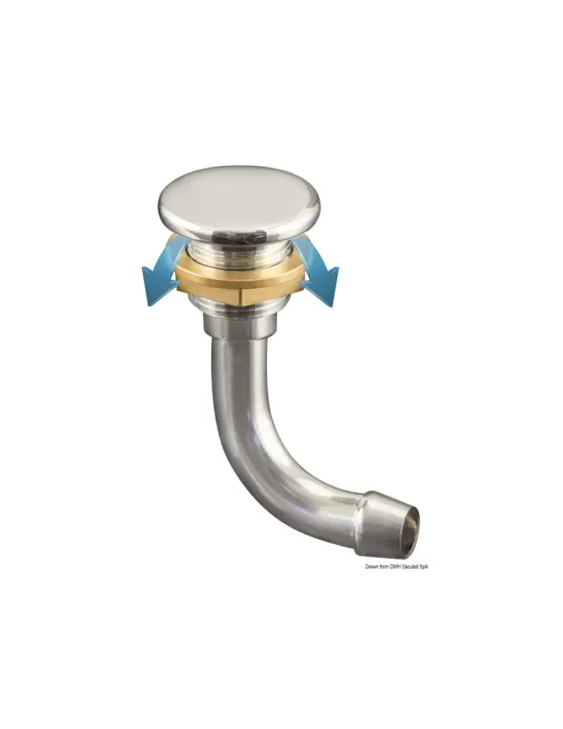 Sfiato carburante Full Flush in ottone cromato Pagamento Sicuro