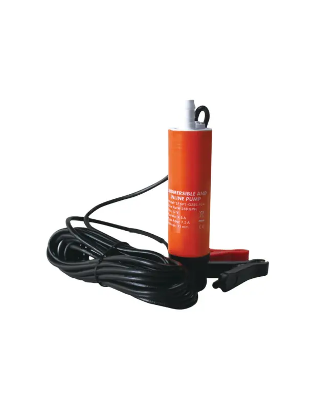 Promozione Esclusiva Pompa centrifuga a immersione 12V 18 l/min per acqua e gasolio, Ø 41 mm